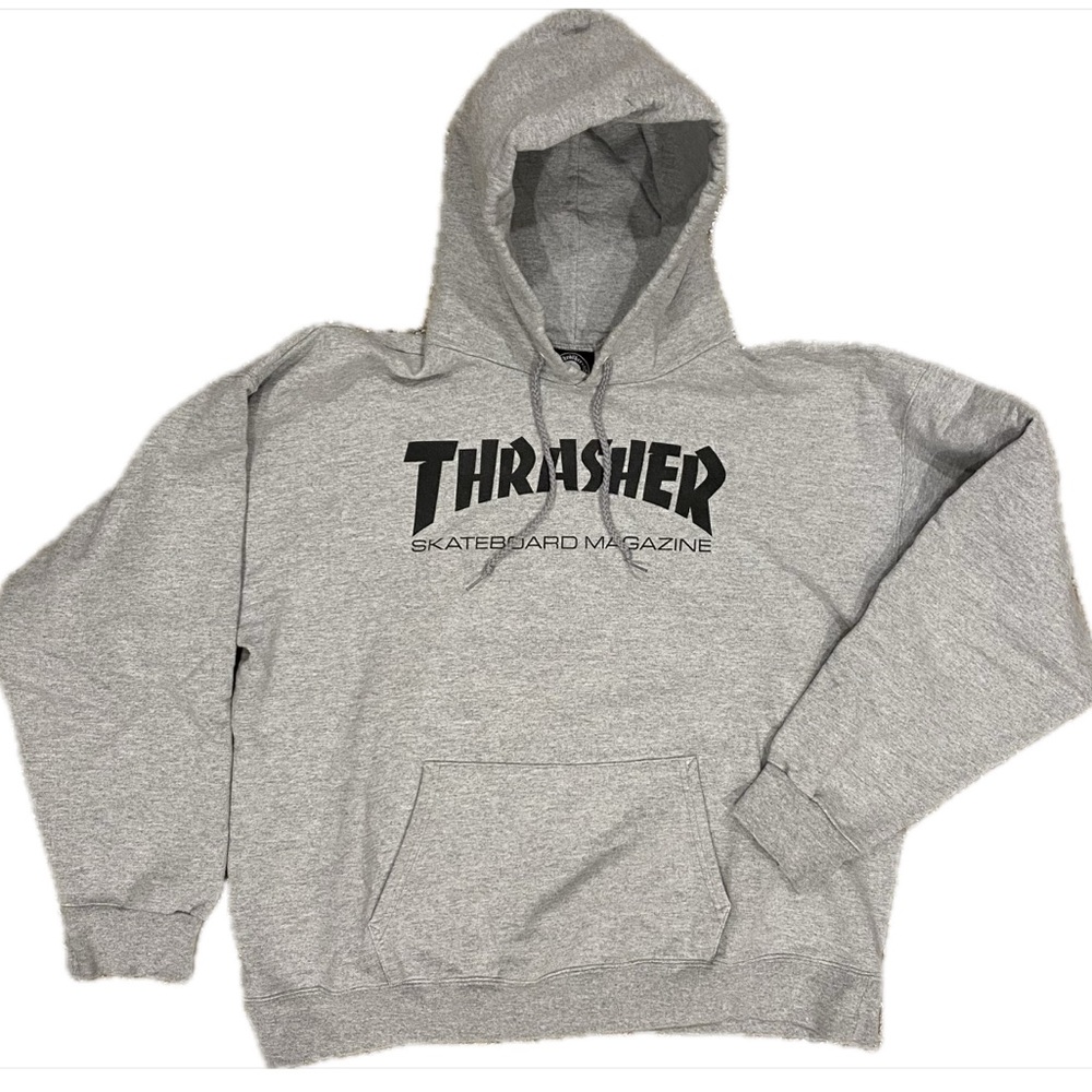 Thrasher Large Gray Hoodie for Men